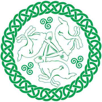 Celtic Triskele Hares