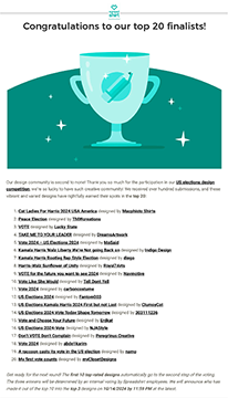 SpreadShirt US Elections Design Competition TOP 20 :: Placed #17