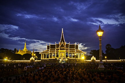 King's funeral at the Royal Palace, Phnom Penh, Cambodia